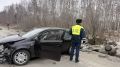 На трассе под Полевским столкнулись Opel и Chevrolet: четыре человека пострадали