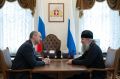 Губернатор Свердловской области Денис Паслер в преддверии праздника Пасхи встретился с митрополитом Екатеринбургским и Верхотурским Евгением