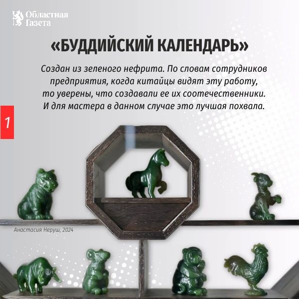 В Центре истории камнерезного дела им. А.К. Денисова-Уральского представили экспозицию «Самоцветы Сибири», включающую более 70 произведений мастеров предприятия «Байкалкварцсамоцветы» В Центре истории камнерезного дела им. А.К. Денисова-Уральского представили экспозицию «Самоцветы Сибири», включающую более 70 произведений мастеров предприятия «Байкалкварцсамоцветы»
