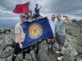 Флаг 100-летия Госпожнадзора на вершине Конжака!