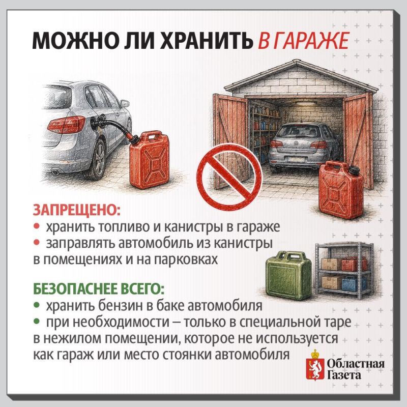 Можно ли хранить бензин дома, на балконе или в гараже: риски, штрафы Можно ли хранить бензин дома, на балконе или в гараже: риски, штрафы