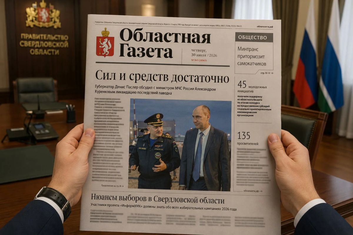 Сегодня в новом номере «Областной газеты»