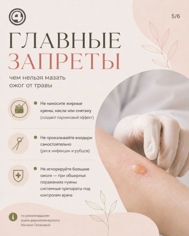 Не только борщевик: обычная трава тоже может оставить ожог Не только борщевик: обычная трава тоже может оставить ожог