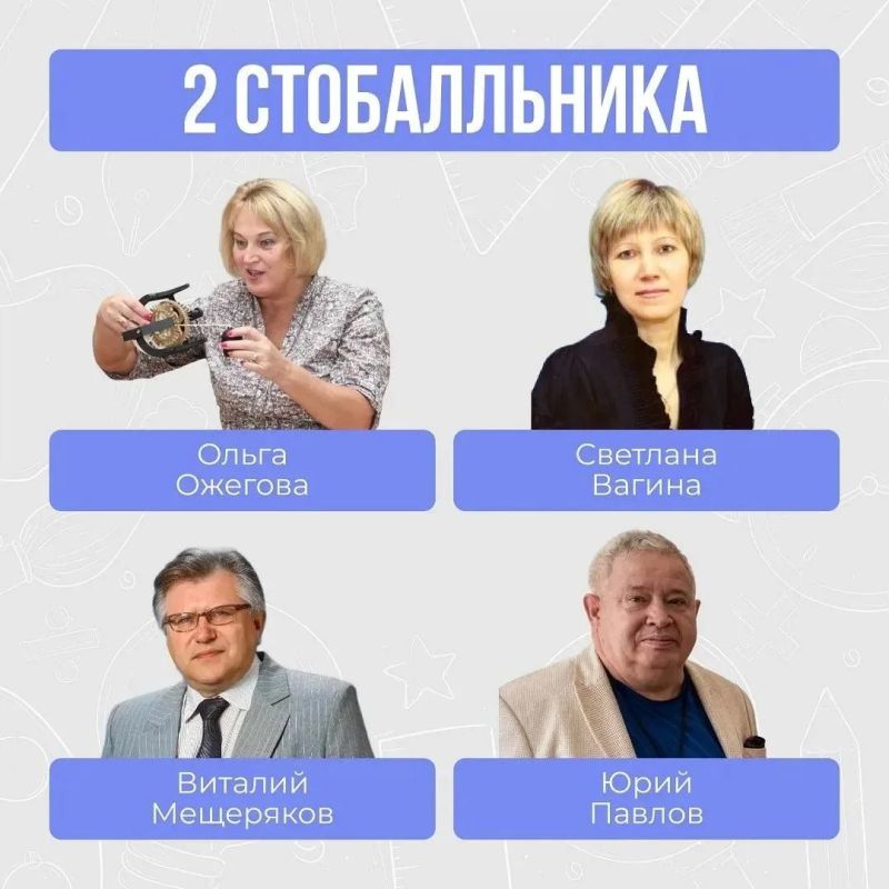 Уральские учителя подготовили сотни выпускников со 100 баллами на ЕГЭ Уральские учителя подготовили сотни выпускников со 100 баллами на ЕГЭ