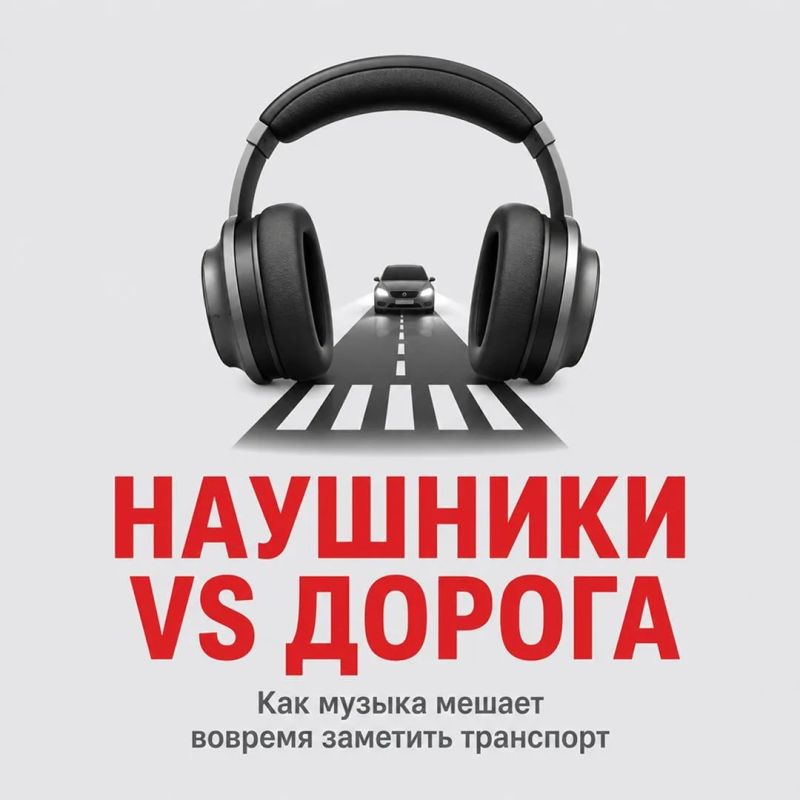 Любимый трек заглушает звуки улицы