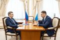 Валерий Фальков провел рабочую встречу с ректором Уральского федерального университета Ильей Обабковым на полях Международного фестиваля молодежи в Екатеринбурге