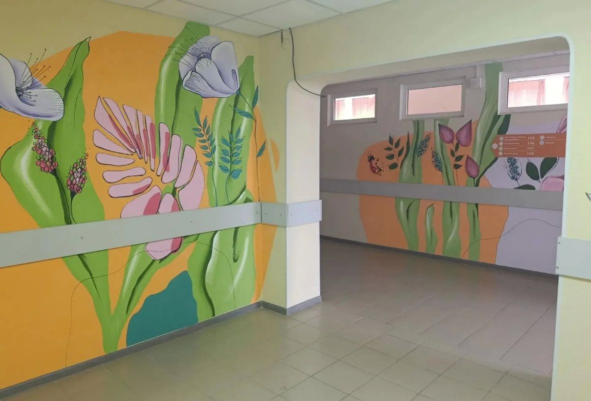 Продолжаем делать наши больницы не только технологичными, но и красивыми и приятными для посещения Продолжаем делать наши больницы не только технологичными, но и красивыми и приятными для посещения