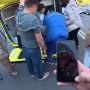 Момент аварии с перевернувшейся реанимацией в центре Екатеринбурга