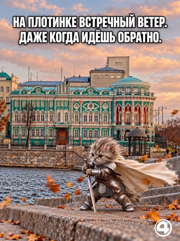 Для жизни в Екатеринбурге иногда нужны доспехи Для жизни в Екатеринбурге иногда нужны доспехи