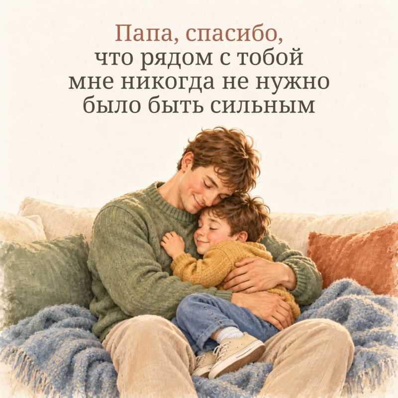 18 октября — День отца. Есть вещи, которые делают детство по-настоящему счастливым: крепкие папины объятия, возможность забраться на плечи и увидеть весь мир, смешные шутки, игры до самого вечера и уверенность, что рядом с... 18 октября — День отца. Есть вещи, которые делают детство по-настоящему счастливым: крепкие папины объятия, возможность забраться на плечи и увидеть весь мир, смешные шутки, игры до самого вечера и уверенность, что рядом с...