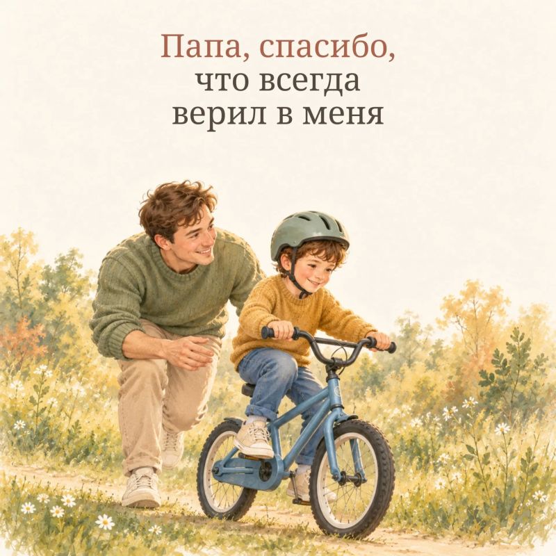 18 октября — День отца. Есть вещи, которые делают детство по-настоящему счастливым: крепкие папины объятия, возможность забраться на плечи и увидеть весь мир, смешные шутки, игры до самого вечера и уверенность, что рядом с... 18 октября — День отца. Есть вещи, которые делают детство по-настоящему счастливым: крепкие папины объятия, возможность забраться на плечи и увидеть весь мир, смешные шутки, игры до самого вечера и уверенность, что рядом с...