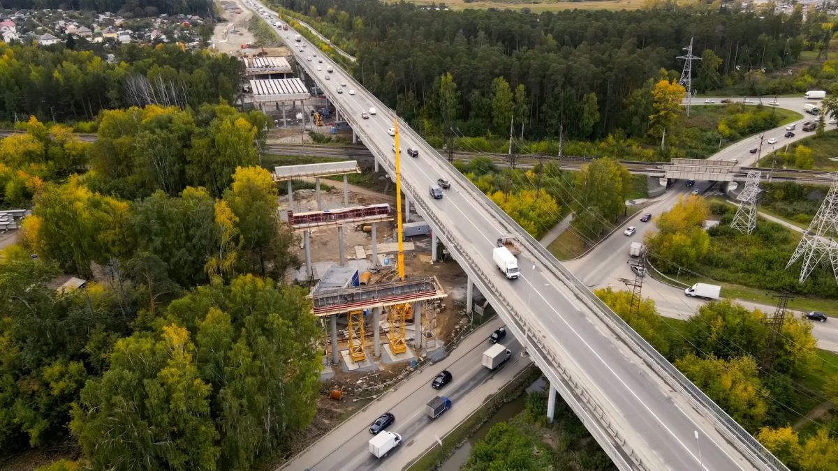 На ЕКАД появится первая в регионе трехуровневая развязка